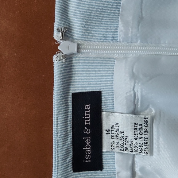 Isabel & Nina cotton suit, size 14, light blue - Picture 6 of 8